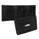 Cartera Con Velcro 3 Dobleces, Cerrada 14×10 Cm, Abierta 30×14 Cm, Negra