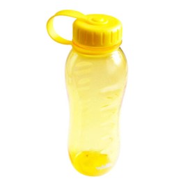 Cilindro De Policarbonato Con Agarradera Y Tapa Rosca Antiderrames, 650 Ml, Amarillo