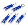 Llavero Con Luz LED Azul, Blister, Paquete Con 5 Pzas.